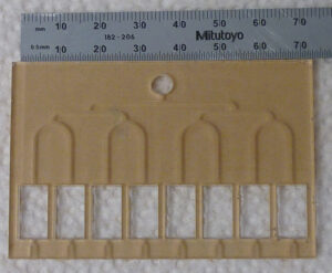 Microfluidic channels in acrylic design by graduate student